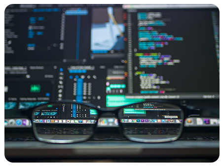 Glasses on computer