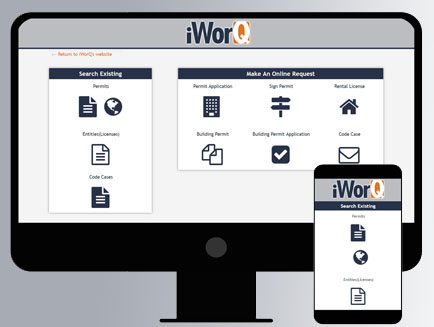 iWorQ New Portal Computer and Phone Screen Shot