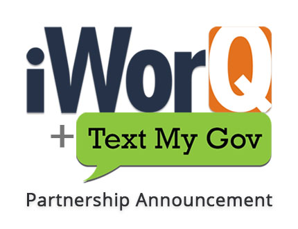 iWorq & TextMyGov logos