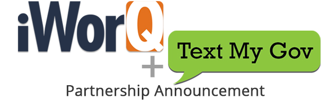 iworq plus TextMyGov Partnership Announcement