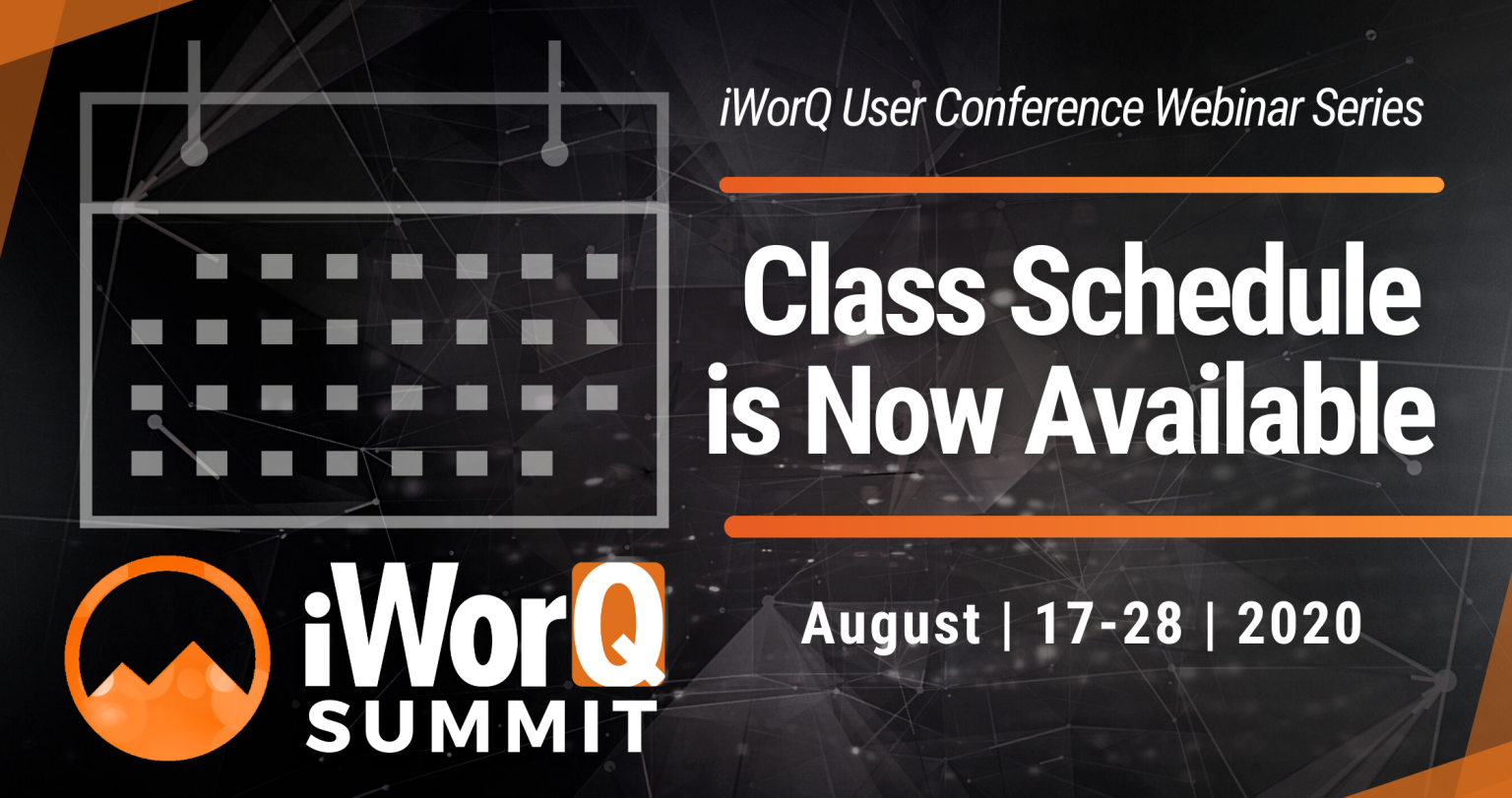 2020 Summit Class Schedule Is Now Available - iWorQ Systems CMMS Solutions
