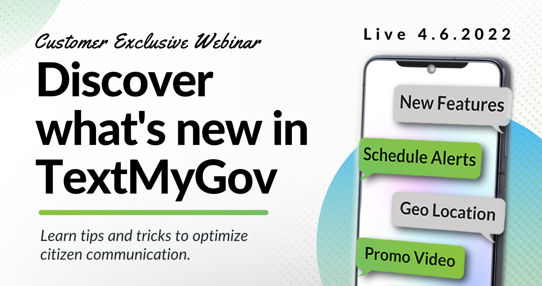 Customer Exclusive Webinar | Discover What's New in TextMyGov
