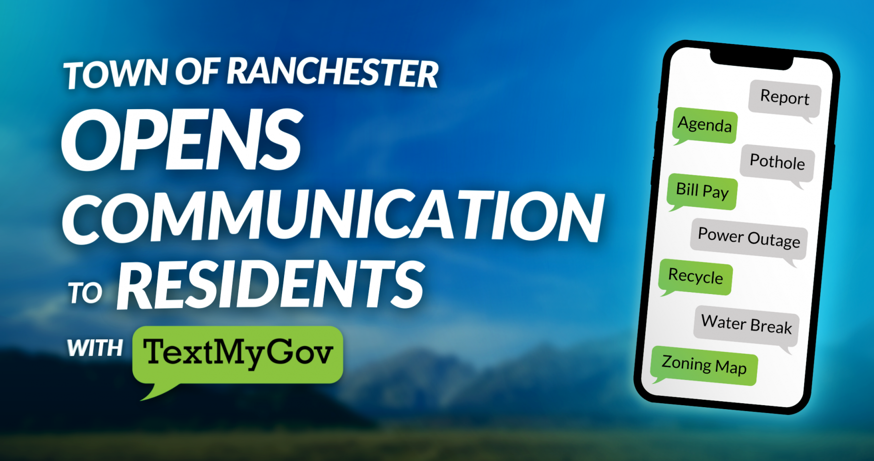 Town of Ranchester opens communication to residents with TextMyGov
