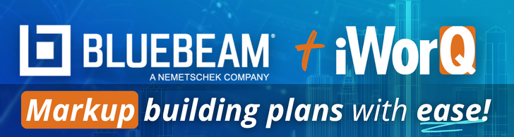 Bluebeam + iWorQ integration. Markup building plans with ease!