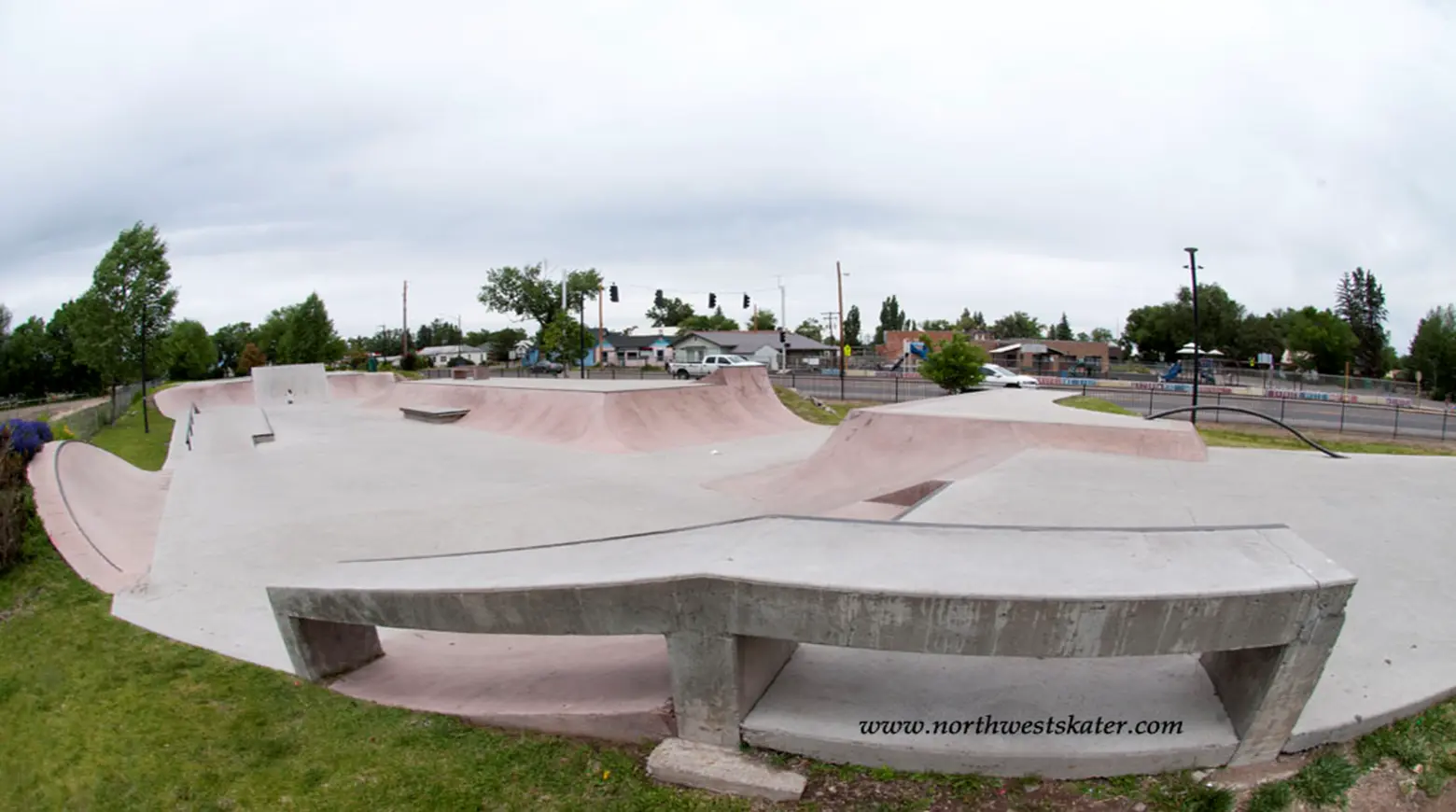 A skate park in the City of Monte Vista that was built as part of a grant project.