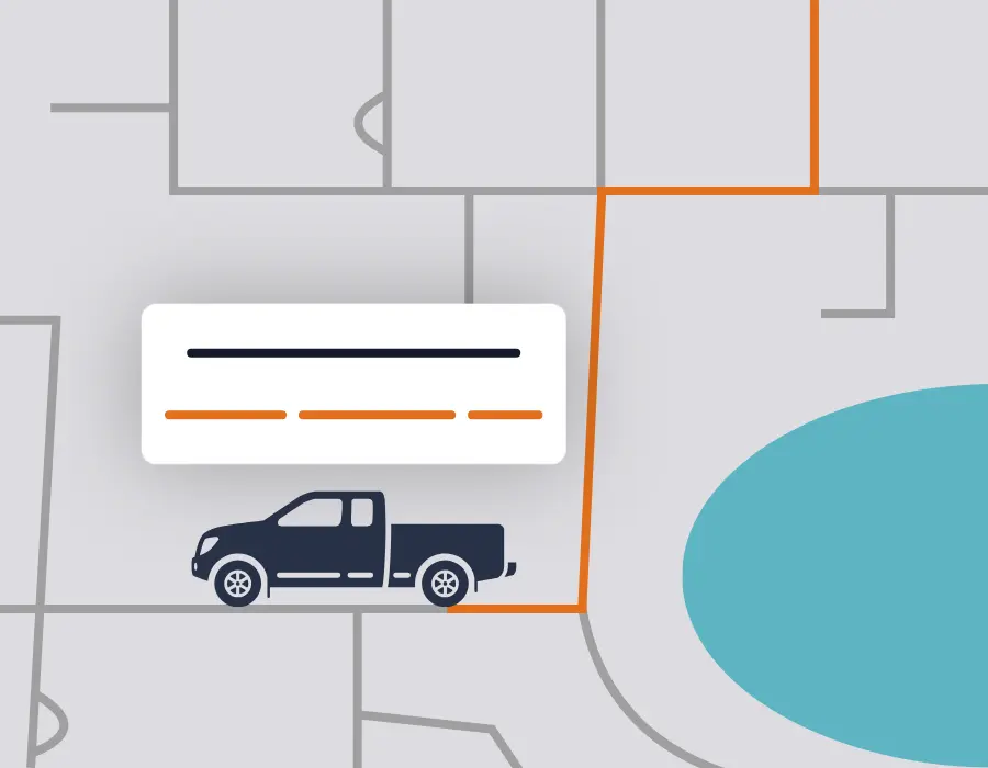 Locate Me Safe displaying vehicle activity and trip details for a municipal fleet vehicle.